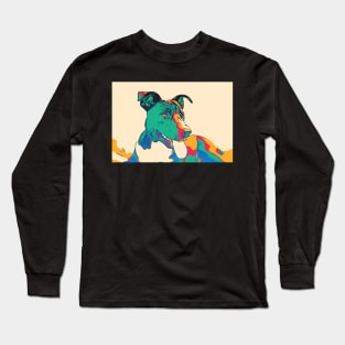 colorful dog Long Sleeve T-Shirt